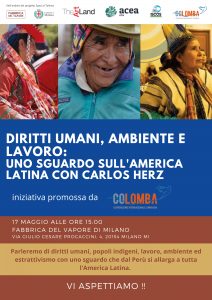 Visita in Italia di Carlos Hertz il direttore del Centro Bartolomè de las Casas in Perù